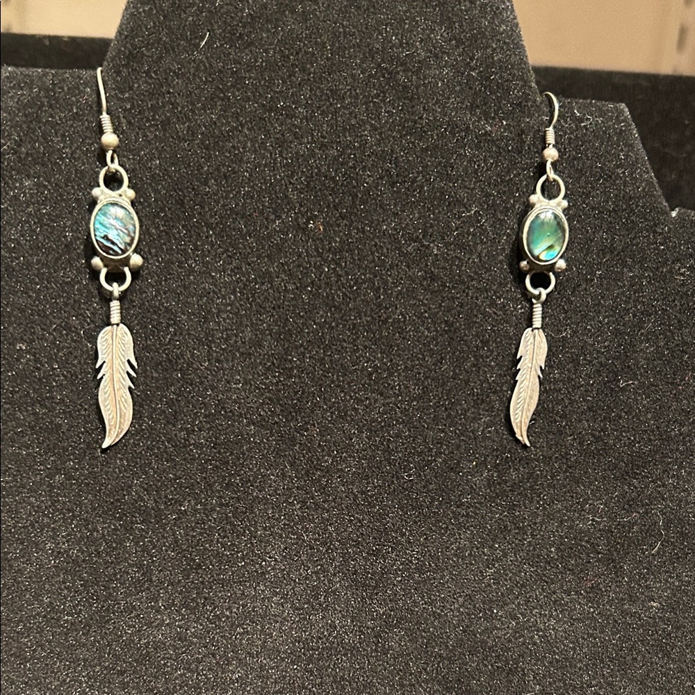 Native American Silver Earrings - image 1